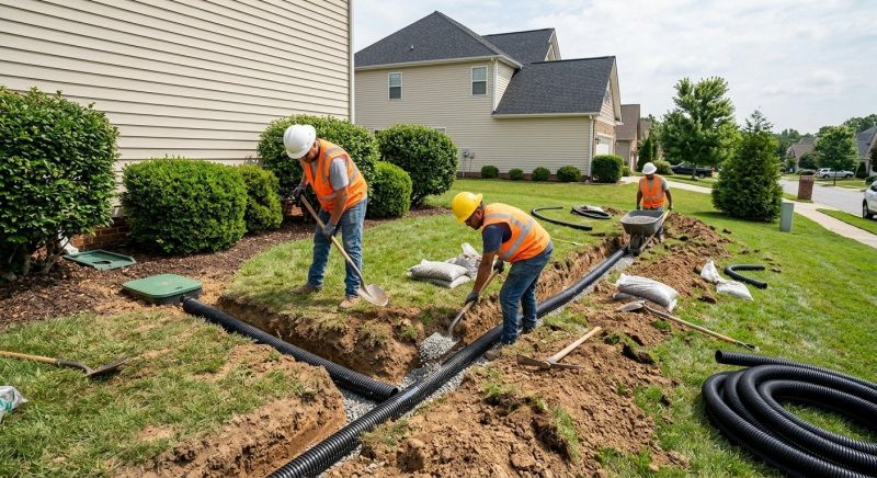 Yard Drain Installation in Birmingham, AL