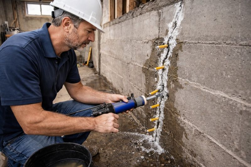 Foundation Crack Sealing in Columbus, OH