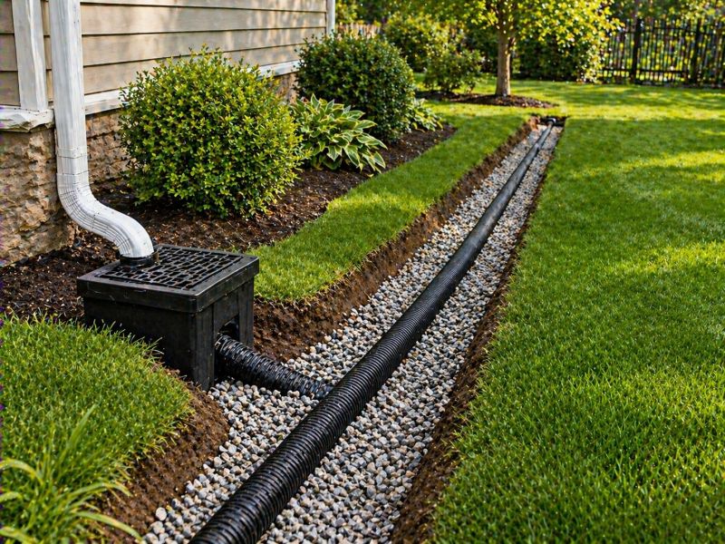 Rainwater Drain Installation in Tuscaloosa, AL